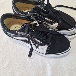 Vans Women's Black and White Sneakers